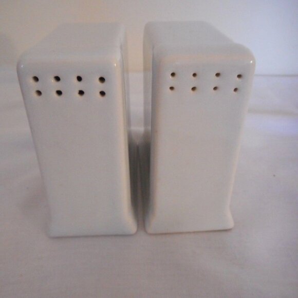 Vintage art deco white red ceramic Salt & Pepper - Picture 7 of 7